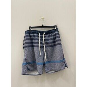 Men’s Vuori Lined Athletic Shorts Stripe Medium
